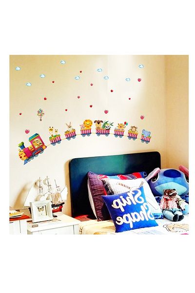 BV Decorative sticker, Train with animals, 158 cm, 716STK