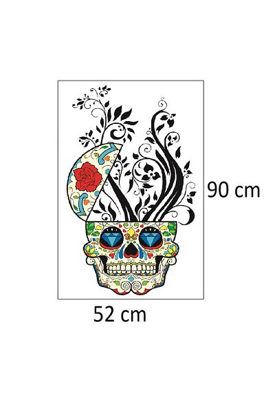BV Decorative sticker, Skull, 90 cm, 219STK-2