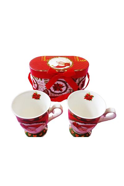 BV Set de 2 căni cu Moș Crăciun, 102BX