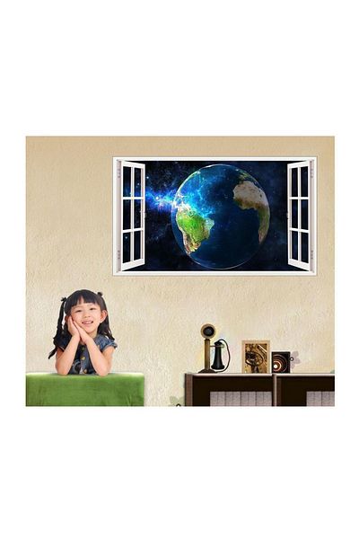 BV Decorative sticker, 3D window, Planet, 85 cm, 1040PCS