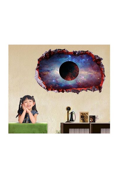 BV Decorative sticker, hole in the wall 3D, Planet, 85 cm, 1043STK-1