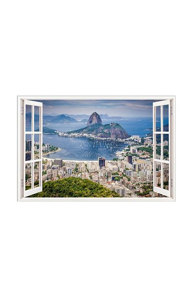 BV Decorative sticker, 3D Window, Rio de Janeiro, 85 cm, 583STK