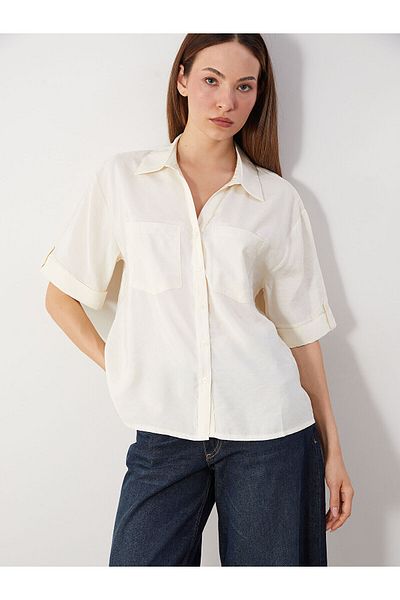 LC Waikiki Modal Blended Oversize Women's Shirt