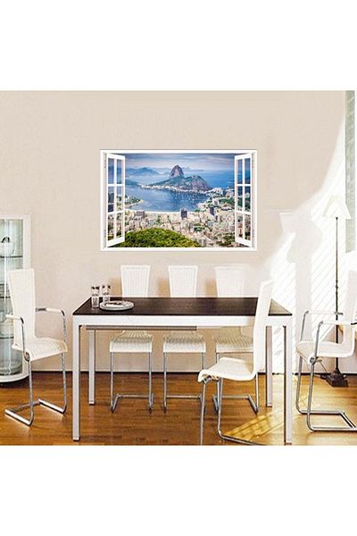 BV Decorative sticker, 3D Window, Rio de Janeiro, 85 cm, 583STK