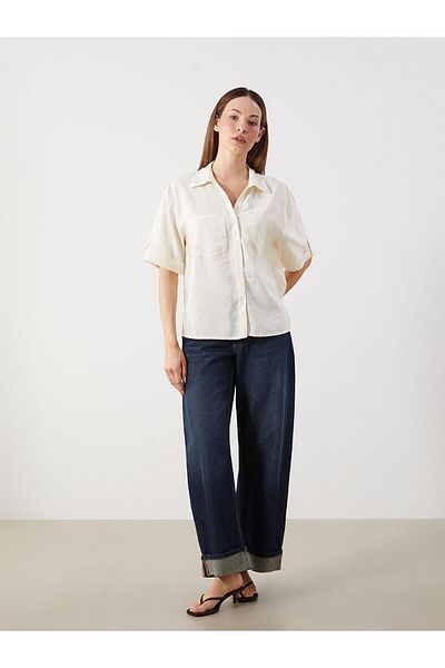 LC Waikiki Modal Blended Oversize Women's Shirt