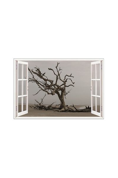 BV Decorative sticker, 3D window, Tree, 85 cm, 627STK