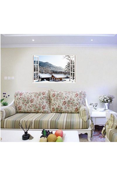 BV Decorative sticker, 3D Window, Winter, 85 cm, 650PCS