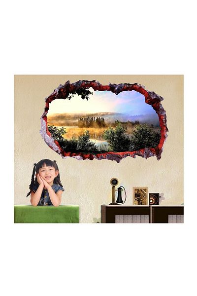 BV Decorative sticker, 3D hole in the wall, Fauna, 85 cm, 161STK-1