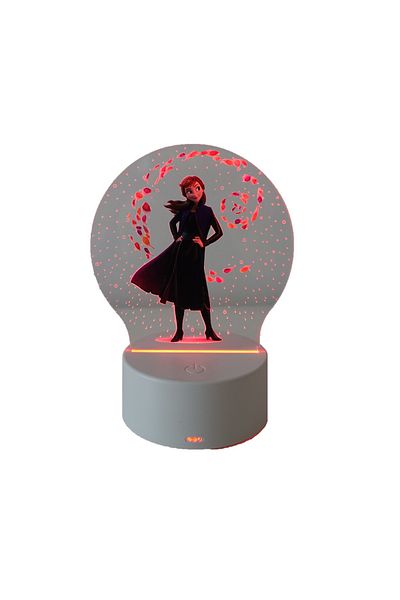 OEM LED Night Light, Anna, 7 Colors, Ambient Light, USB Power or 3 AA Batteries