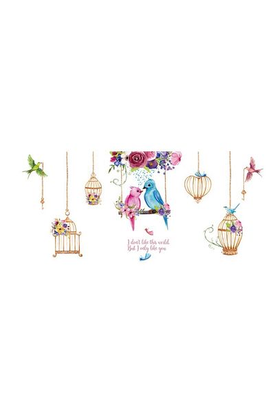 BV Decorative sticker, Birds, Cage, 141 cm, 734STK