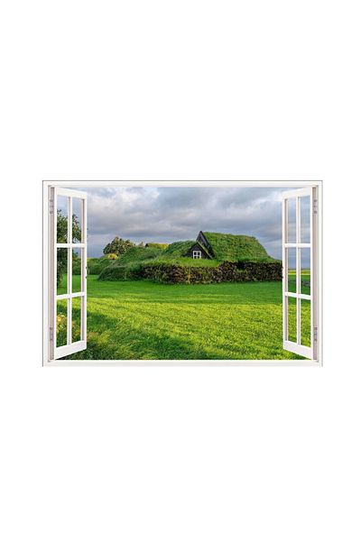BV Decorative sticker, 3D Window, House, 85 cm, 626STK