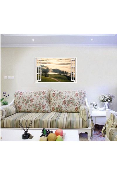 BV Decorative sticker, 3D Window, Forest, 85 cm, 653STK