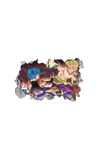 BV Decorative sticker, 3D hole in the wall, Dragon Ball, 85 cm, 1021STK-1