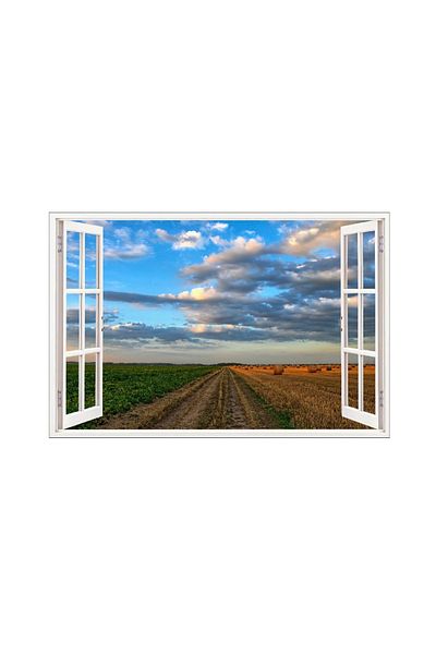 BV Decorative sticker, 3D window, Clouds, 85 cm, 623STK