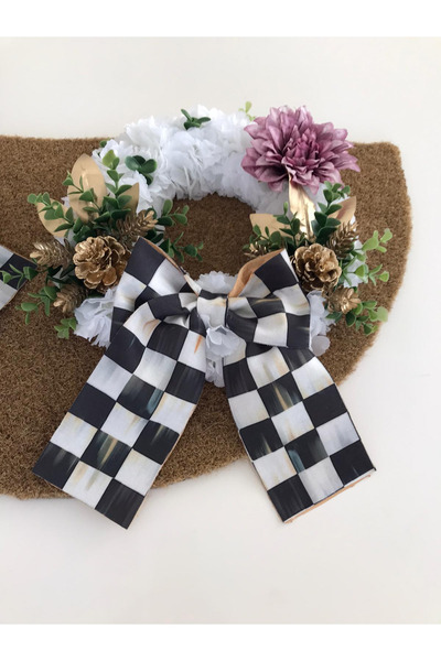 Zelis Design Mackenzie Kurdeleli Kapı Süsü Coco Paspas 2`li set