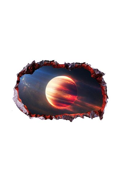 BV Decorative sticker, hole in the wall 3D, Planet, 85 cm, 1041STK-1