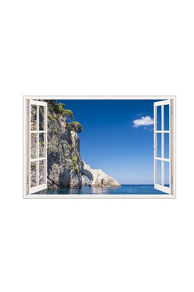 BV Decorative sticker, 3D Window, Zakynthos Island, 85 cm, 675STK