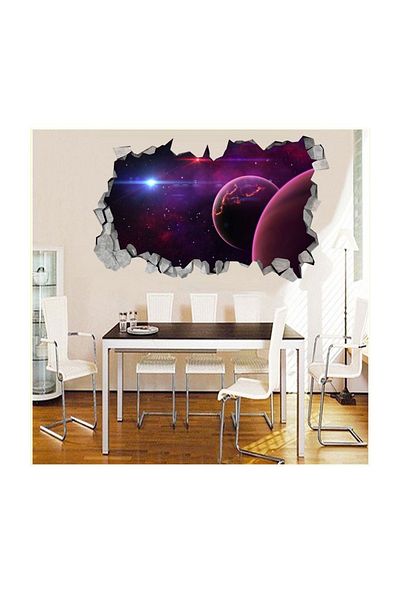 BV Decorative sticker, hole in the wall 3D, Planet, 85 cm, 1035STK