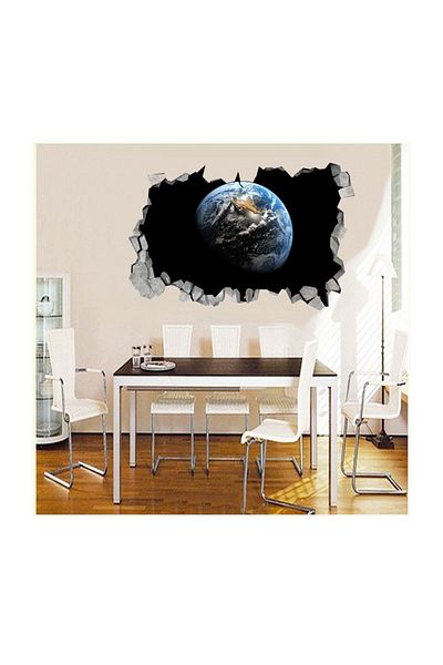 BV Decorative sticker, hole in the wall 3D, Planet, 85 cm, 1036STK-3