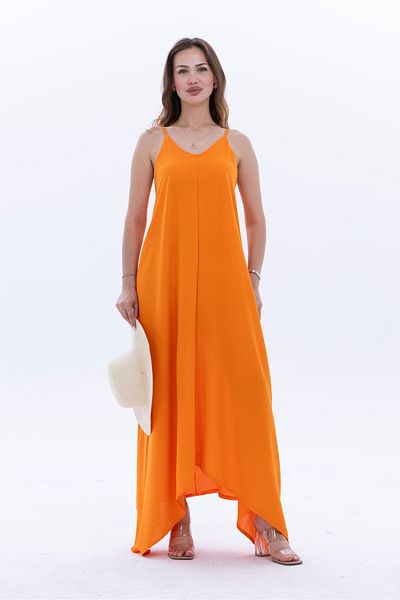 let s shine Women's Aerobin Fabric Adjustable Strap Long Dress