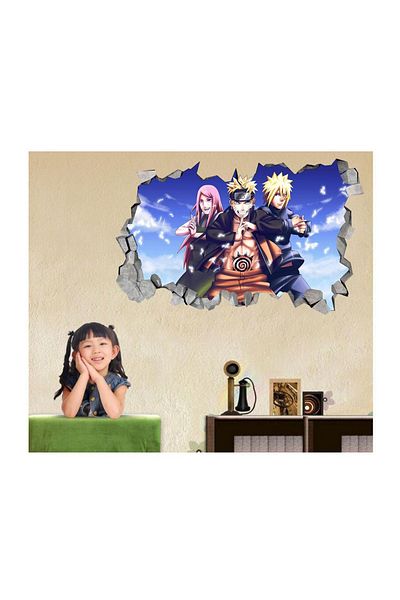 BV Decorative sticker, 3D hole in the wall, Naruto, 85 cm, 1054TK-2