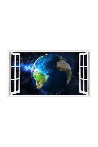 BV Decorative sticker, 3D window, Planet, 85 cm, 1040PCS