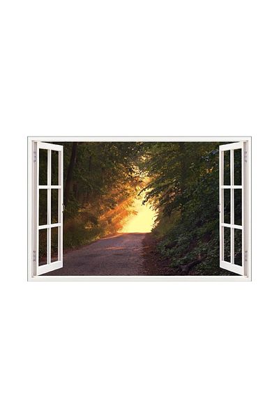 BV Decorative sticker, 3D window, Forest, 85 cm, 603STK