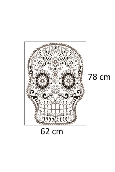 BV Decorative sticker, Skull, 78 cm, 216STK-11