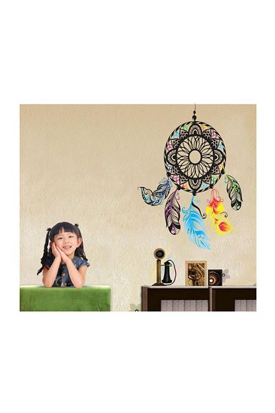BV Decorative sticker Mandala with feathers, 80 cm, 1081STK