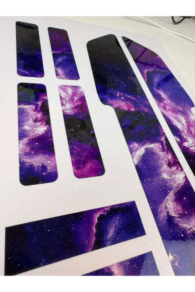 ca kay bu Galaxy Bisiklet Sticker Seti 9 Parça – Renkli Maşa Kadro Etiketi