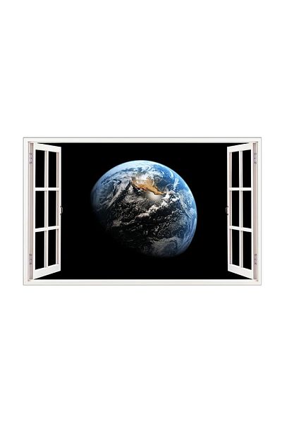 BV Decorative sticker, 3D window, Planet, 85 cm, 1036STK