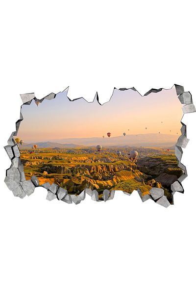 BV Decorative sticker, hole in the wall 3D, Balloons, 85 cm, 173STK-1