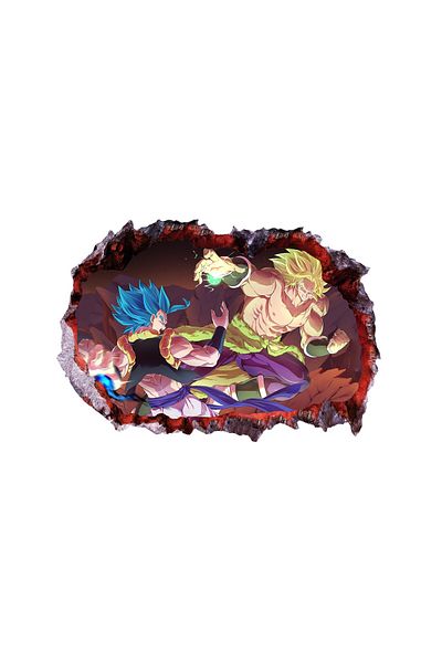 BV Decorative sticker, 3D hole in the wall, Dragon Ball, 85 cm, 1021STK