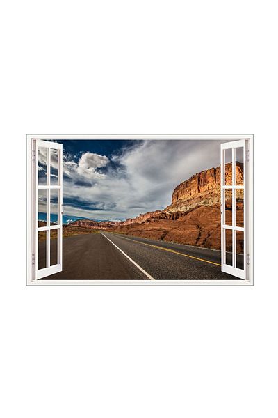BV Decorative sticker, 3D Window, Road, 85 cm, 575PCS