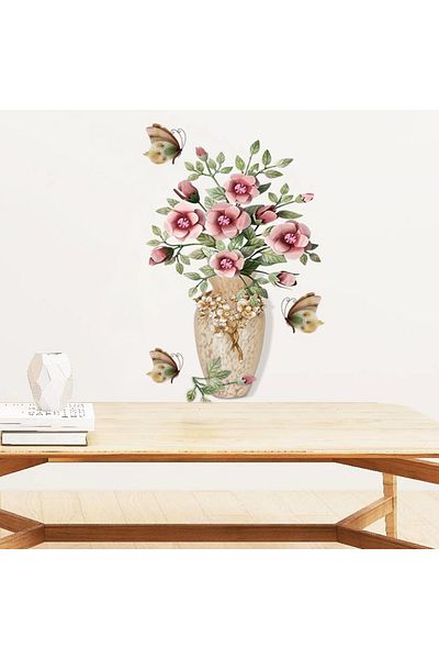 BV Decorative sticker, Vase with flowers, 67 cm, 812STK