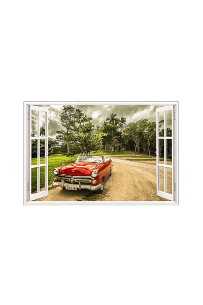 BV Decorative sticker, 3D Window, Car, 85 cm, 506STK