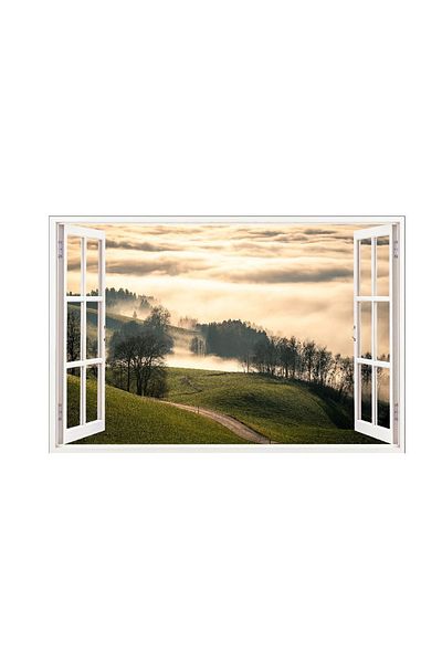 BV Decorative sticker, 3D Window, Forest, 85 cm, 653STK
