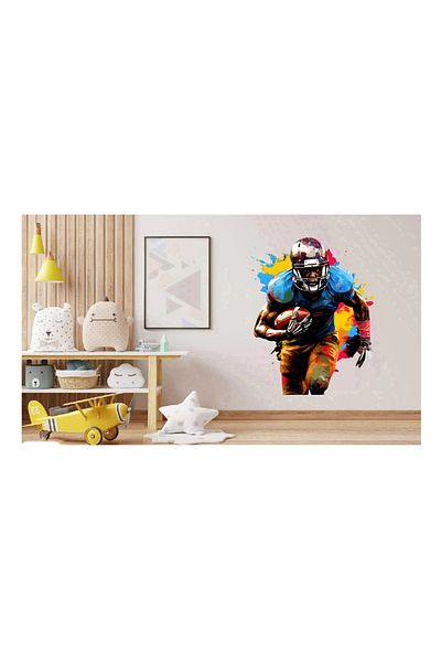 BV Decorative Sticker, American Football, Multicolor, 74 cm, 1335STK-7