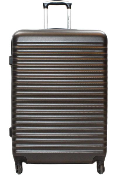 David Jones Paris Luggage, Hardside Spinner Luggage, Ultra Lightweight ABS, 4 Double Wheels, 20/24/2