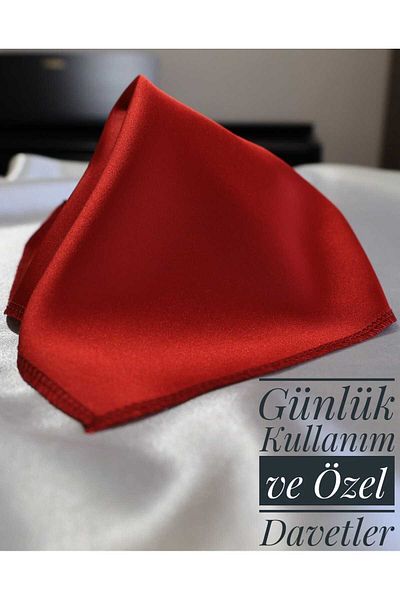 Store Satin Plain Men's Pocket Medallion Jacket Handkerchief
