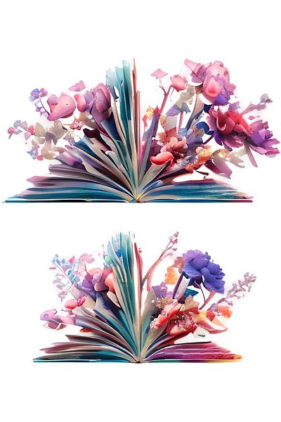 BV Decorative sticker, Book, Multicolor, 67 cm, 1242STK
