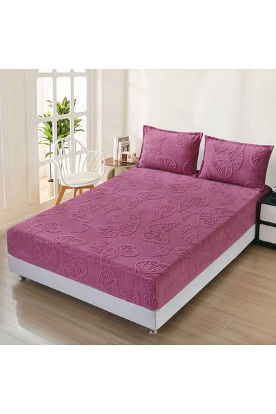 FIONNA.RO Cocolino Embossed Butterflies Duvet Cover 180x200cm - Lilac