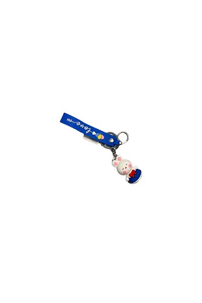 OEM Breloc Iepuraș Alb și Etichetă „Love” – Accesoriu Drăgălaș pentru Chei sau Geantă