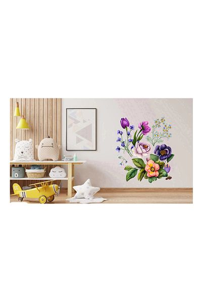 BV Decorative sticker, Flowers, Multicolor, 63 cm, 1216STK-4