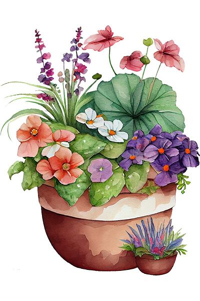 BV Decorative Sticker, Flower Pot, Multicolor, 74 cm, 1261STK-8