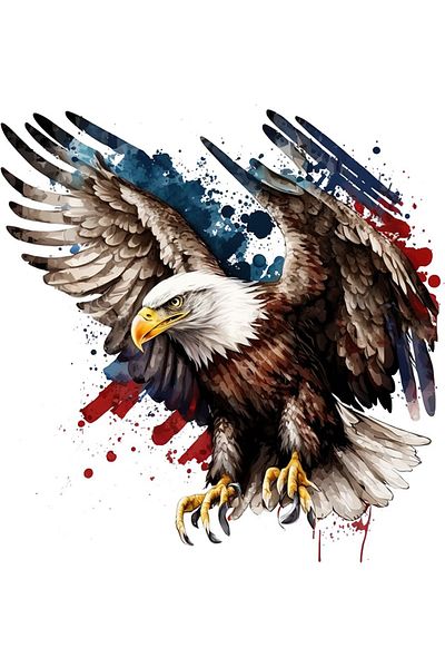 BV Decorative sticker, American Eagle, Multicolor, 60 cm, 1270STK-5