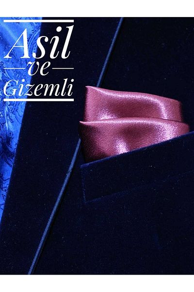 Store Satin Plain Men's Pocket Medallion Jacket Handkerchief