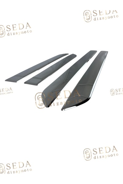 Seda Dizayn Oto Ford Focus 1 HB /SD 1998 > 2005 Yan Kapı Çıtası 4 Prç. P. Çelik