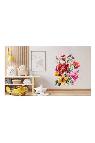 BV Decorative sticker, Flowers, Multicolor, 83 cm, 1216STK-8