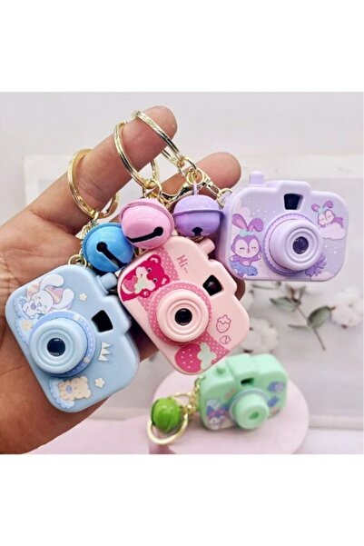 Nostaljik Lezzetler Oyuncak Projektörlü Fotoğraf Makinası Anahtarlık Çanta Süsü